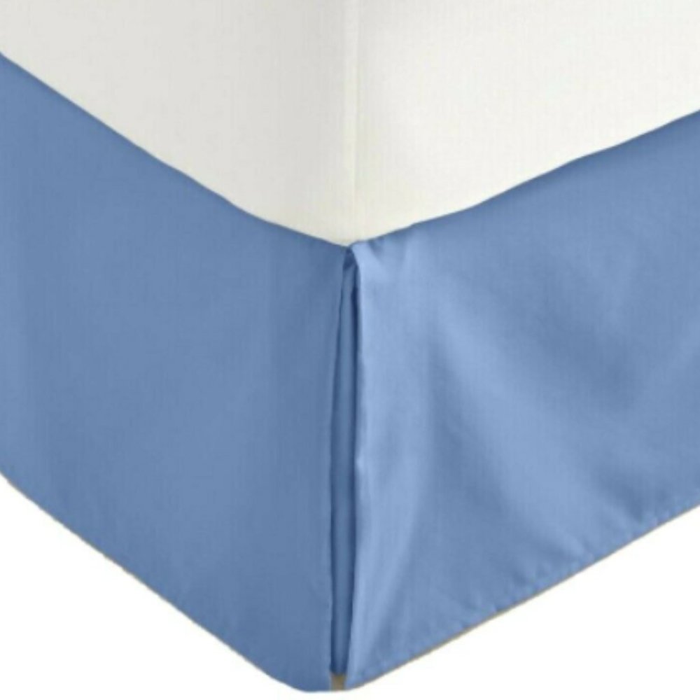 Ashley Cooper NEW Twin Easy-Care Bed Skirt Blue